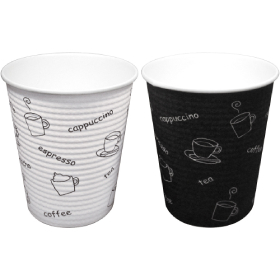 断熱性エンボス紙コップSMP-260E HOTDRINK 260ml 底径φ50mm φ79×93.4mm 50枚入 115517★欠品中