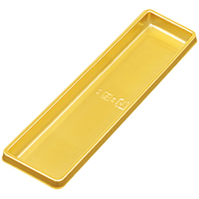 B-4トレー 長角 ゴールド (28X114X8mm) 100袋
