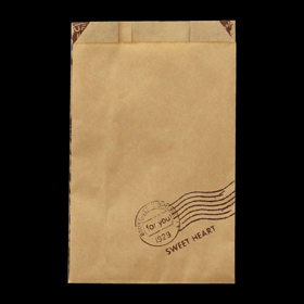 8848 耐油紙GZ袋(スイートハート) #189 小 (120X70X180+15mm) 100袋