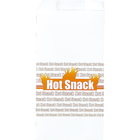 8242 ホットスナックマチ付袋(耐油耐水紙) #316 大 100枚 Y001203