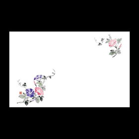 テーブルマット尺5#1234 朝顔 100枚 Y004601