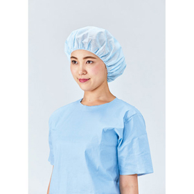 帯電帽丸型 ブルー 50枚 Y006870