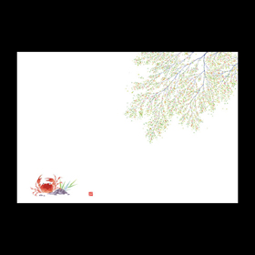 テーブルマット尺3#430 沢がに 100枚 Y013081