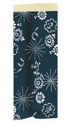 箸袋 染彩SENSAI NO.4535 藍色38×100mm 500枚入 2436★欠品中