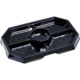 オードブル38-25 本体 黒 10枚 Y014687