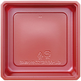 ワン折小隅45A 赤底 50枚 Y016563