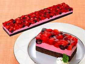 フリーカットケーキ ダブルベリー 495g (カットなし) 13469