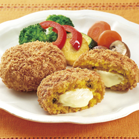 とろ～りチーズソースのかぼちゃ包み揚げ 80g×12個入 