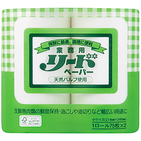 新 業務用リードペーパー 袋入 小サイズ 75枚巻 25766★終売