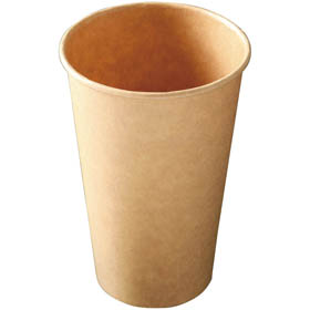 KMコップ 未晒紙 本体のみ KMA-470 ナチュラル φ90×134mm 約500mL 1袋(50枚入) Y016808
