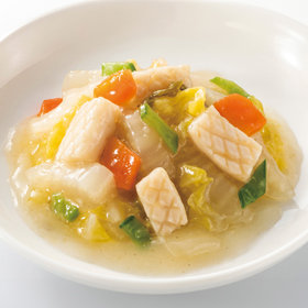 ソフトな噛みごこち いかと白菜の中華あんかけ 1kg X027398