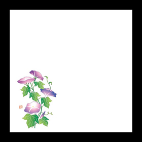 耐油天紙 5寸 朝顔(7～8月) 100枚入 1冊 Y004414