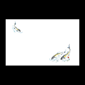 テーブルマット尺3#219 鮎 100枚 Y004581