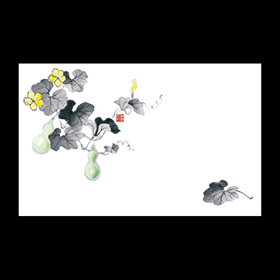 テーブルマット尺3#235 ひょうたん 100枚 Y004602