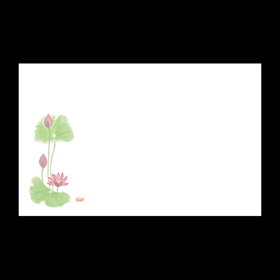 テーブルマット尺3#368 蓮 100枚 Y004735