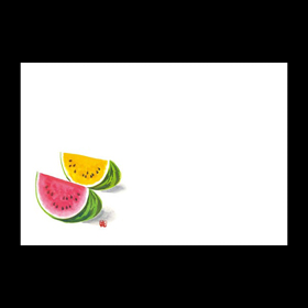 テーブルマット尺3#460 すいか 100枚 Y013084