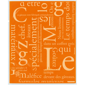 カマスGT(透明)バラ #3 洋柄オレンジ 100枚 Y015375