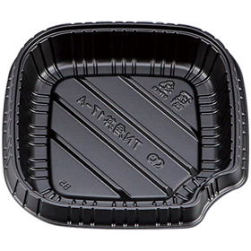 TN角丼17-A黒中皿(N) 50枚 Y016068