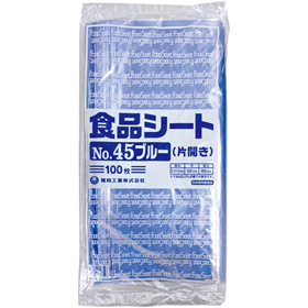 食品シート#45ブルー(片開き) 100枚 Y016118