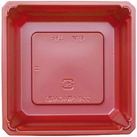 ワン折小隅40A(重)赤底 50枚 Y016572