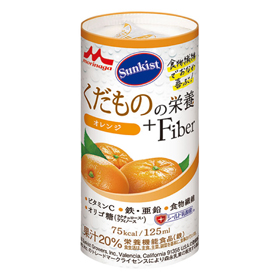 くだものの栄養+Fiber オレンジ 125ml 19308