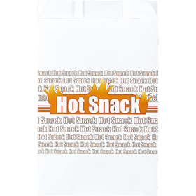 8243 ホットスナックマチ付袋(耐油耐水紙)#317 小 100枚 Y001204