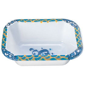 プラカップ TZ-4 長角型 青海波 500枚 Y002182