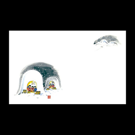 テーブルマット尺3#258 かまくら 100枚 Y004625