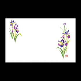 テーブルマット尺3#268 あやめ 100枚 Y004636