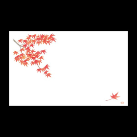 テーブルマット尺3#371 もみじ 100枚 Y004736