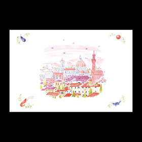 テーブルマット洋風#508 フィレンツェ 100枚 Y004940