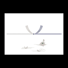 2-40 のし紙 蓮 京 B6判 100枚入 1冊 Y008391