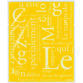 カマスGT(透明)バラ #2 洋柄イエロー 100枚 Y015366