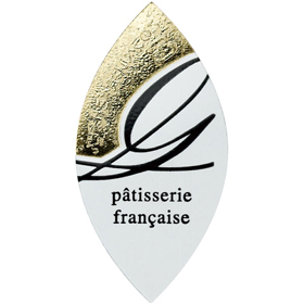 クリアラベル (リーフ型)金X黒 バラ 250枚 Y015593