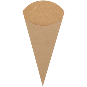 スナック三角袋 10-22未晒無地 100枚 Y016131