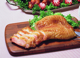 若鶏のスモークチキンモモ 1枚入 約200g 8153★終売