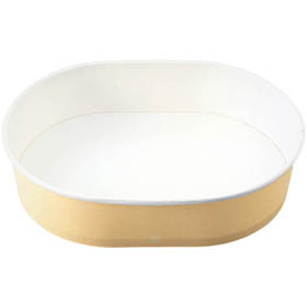 耐熱性ペーパーコップ 本体のみ 楕円形 480mL K9161A1 ベージュ 165×121×41mm 1袋(100枚入) Y002384