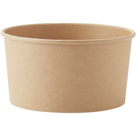 ヘイコー 未晒フードカップ 本体のみ 浅1,000mL ムジ φ150(128)×75mm 1袋(25枚入) Y014562