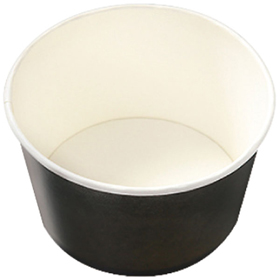KMカップシリーズ 本体のみ KM140-750 黒 φ140×75mm 750mL 1袋(50枚入) Y012074
