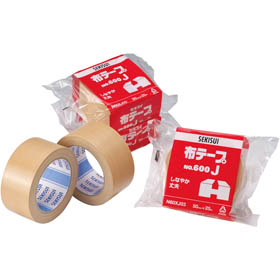布テープ No.600J 茶 50mm×25m巻 1巻 Y013994★終売予定