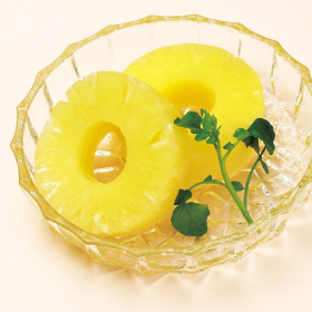 Rグロサリーパインアップル スライス 10枚入（固形340g、内容総量565g） EO缶 X027907