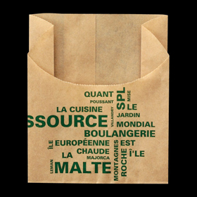 8865 ヨーロピアンハーフムーン(茶)(耐油紙) #214 (90(35)X(62+45)) 100袋