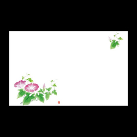 テーブルマット尺3♯403 あさがお 100枚 Y004764