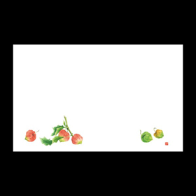 テーブルマット尺3#413 ホオズキ 100枚 Y004774