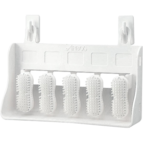 ハンドブラシボックスセットW(ボックス1ケ ブラシ5ケ フック付) 1セット Y006514