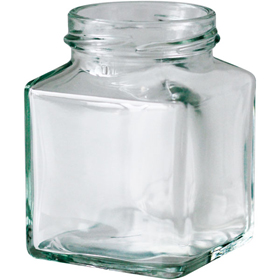 ガラス瓶 本体 角180ST 1個 Y012437