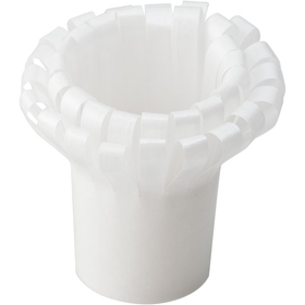 スーパーチャップ花 白 27Φ 100個 Y013179