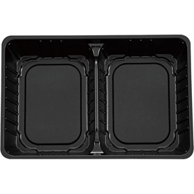 アジロ弁当 中仕切1 黒 50枚 Y013494