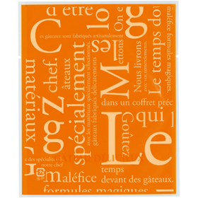 カマスGT(透明)バラ #2 洋柄オレンジ 100枚 Y015367