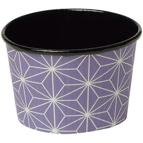IKプリーツカップ 43F 麻の葉 紫 100枚 Y015607